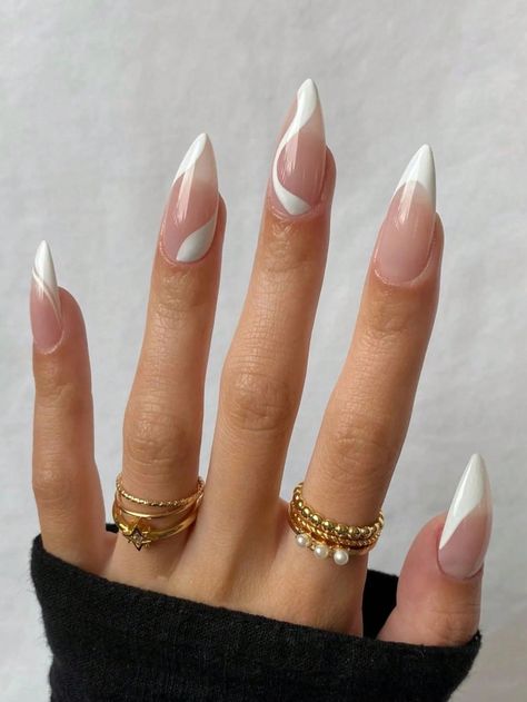 Gel Art, Striped Nails, White French, Nagel Inspo, Minimalist Nails, Chic Nails, Dope Nails, Best Acrylic Nails, Nail Polishes