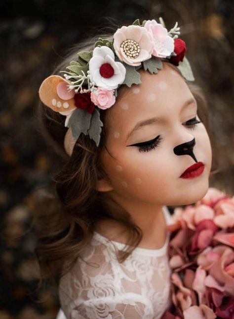 Deer Costume, Face Painting Easy, Diy Kostüm, Kids Makeup, Horror Movie Characters, Fashion Aesthetics, Baby Costumes, Kids Portraits, Head Band