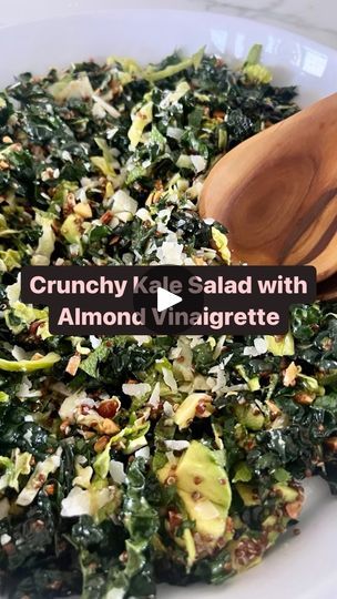 12K views · 1.1K reactions | There’s a restaurant close to my house called Jame Enoteca and all my friends and I are addicted to the Kale Salad with Avocado and Almond Vinaigrette.  It is crunchy, sweet and salty, and the dressing is next level delicious.  I made a copycat version at home and it is 10/10!! You can add extra protein to it like chicken, salmon or quinoa and it becomes a full meal.  What I love about kale salads is that they are hearty and stay good dressed in the fridge for days. Great for lunchboxes, to bring to the office or for meal prep. Want the recipe? Type RECIPE in the comments, I’ll DM it to you OR 
Go directly to my website here: https://pamelasalzman.com/crunchy-kale-salad-recipe-with-almond-vinaigrette/
OR click the link in my bio and tap the image of this recipe Crunchy Kale, Kale Salads, Kale Cabbage, Salad Dressing Recipes Healthy, Clean Eating Salads, Paleo Friendly Recipes, Cooking For A Group, Salad With Avocado, Kale Salad Recipes