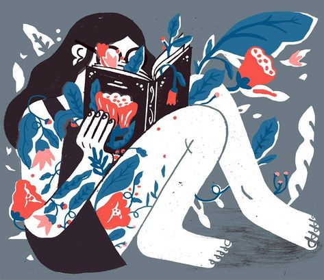 Illustration-Sarah-Mazzetti-illustrator-agent Self Exploration, Reading Stories, Reading Recommendations, Interesting Articles, The New Yorker, I Love Books, Great Books, Love Book, Reading Writing