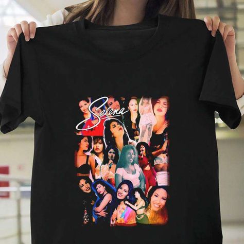 Selena Quintanilla Shirt, Culture Clothing, Selena Quintanilla, Screen Printing Designs, Movie T Shirts, Shirt Color, Rappers, Singers, Unisex Sweatshirt