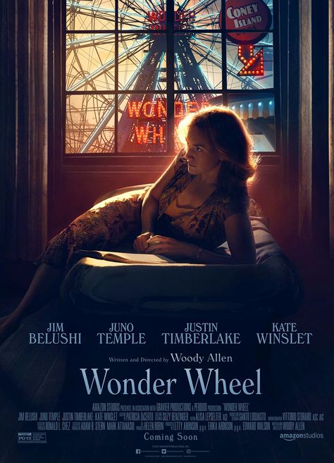 Wonder Wheel by Woody Allen Drama Films, Wonder Wheel, Tam Film, Juno Temple, Annie Hall, Live Hd, Woody Allen, Movies 2019, Movies 2017