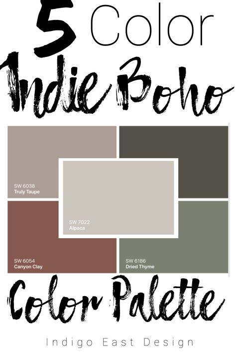 Boho Paint Colors, Boho Color Palette, Bedroom Trends, Boho Color, Bedroom Decor For Couples, House Color Schemes, Bedroom Color Schemes, Boho Room, Modern Bedroom Design