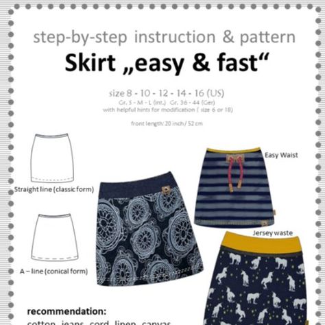 A Line Skirt Pattern, Comfortable Skirts, Diy Sewing Pattern, Skirt Patterns Sewing, Sewing Skirts, Skirt Pattern, Sewing Clothes, Sewing Inspiration, Wrap Skirt