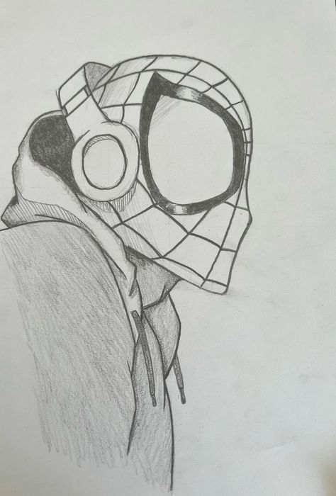 Drawing Ideas Spiderman Miles, Cartoon Spiderman Drawing Easy, Spiderman Easy Sketch, Miles Morales Spiderman Drawing Sketch, Spiderman Art Sketch Easy, Miles Morales Spiderman Sketch, Spiderman Doodle Art, Spiderman Drawing Sketches Easy, Drawings Of Spiderman