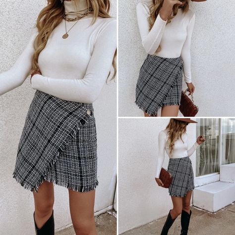 Asymmetrical skirt pattern