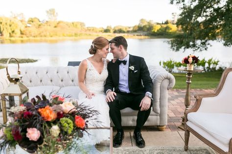 Chicago Suburb Wedding Venues, Reception Aesthetic, Small Intimate Wedding Venues, Illinois Wedding Venues, Chicago Botanic Garden, Intimate Wedding Venues, White Sofa, Chicago Wedding Venues, Chicago Suburbs