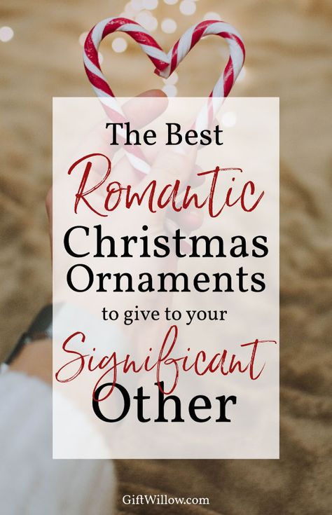 These romantic Christmas ornaments make amazing gifts for your significant other. Couples ornaments are often overlooked, but they make such great romantic gift ideas for the holidays! Romantic Christmas Tree, Significant Other Gifts, Romantic Gift Ideas, Romantic Christmas Gifts, Couples Christmas Ornament, Traditions To Start, Roommate Gifts, Romantic Christmas, Couples Ornaments