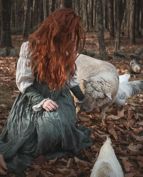 Peasant farmer girl vibes🐑🍂🐓 #farm #farmlife #chicken #animals #birds #autmnvibes #redhair #winter #wintervibes #gingerhair #maine #warmaesthetic #moodygrams #vintagefashion #storytellingphotography #slowliving #folkandstory #seasonaltales #aesthetic #searchwandercollect #countrysidelife #vintagegram #darkcottagecore Peasant Girl Aesthetic, Peasant Aesthetic, Folk Aesthetic, Farmer Girl, Storytelling Photography, Dark Cottagecore, Ginger Hair, Farm Life, Red Hair