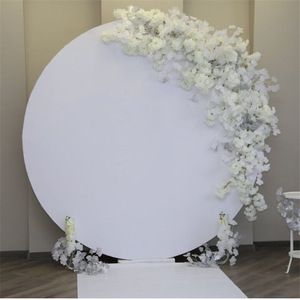 Source Diameter 2m white acrylic circle wedding board acrylic round backdrops on m.alibaba.com Wedding Backdrop Circle, Round Backdrops, Simple Beach Wedding, Circle Backdrop, Decoration Evenementielle, Round Backdrop, Wedding Backdrop Design, Garden Weddings Ceremony, Photos Booth