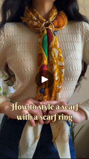 Style A Scarf, Scarf Tutorial, French Girl Style, Scarf Rings, In My Opinion, Vintage Scarf, Vintage Chanel, Fashion Help, Silk Scarves