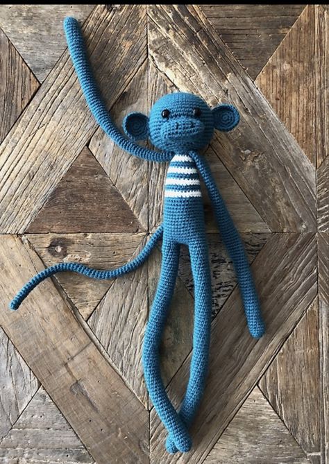 Nordic Crochet, Monkey Crochet, Octopus Crochet Pattern, Crochet Monkey, Crochet Dollies, Animal Knitting Patterns, Beginner Crochet Tutorial, Pola Amigurumi, Kawaii Crochet