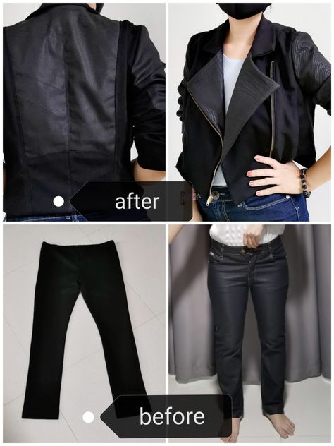 Upcycle Pants, Upcycle Diy, Diy Pants, Motorbike Jackets, Thrift Flip, Diy Upcycle, A Jacket, Leather Shorts, How To Turn