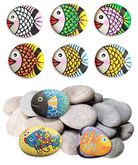 PRICES MAY VARY. 20PCS PAINTING ROCKS: Hand-Picked, the smooth and flat river rocks is suitable to paint for celebrating the recent holiday, Independence Day. This is a set of (20) stones for painting, size 2-3". The surface is smooth, perfect for Acrylic, Markers Pens, Chalk Markers, and Alcohol inks. LET IMAGINATION RUN WILD: Not only for kids, but they are also used by parents or educators to guide a story along and encourage creativity. Inspire your child's curiosity and creativity with pain Rocks For Painting, Paint Sponges, Kids Party Crafts, Stone Step, Acrylic Markers, Party Crafts, Bagel Recipe, Acrylic Paint Pens, Outdoor Living Decor