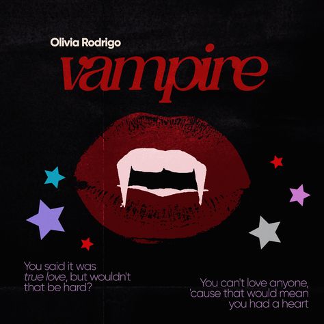 #olivia #oliviarodrigo #guts #gutstour #vampire #vampireromance #vampireaesthetic #sour #dejavu #music #lyrics #aesthetic Vampire Album Cover, Music Lyrics Aesthetic, Vampire Heart Song, Love Song For A Vampire, Vampire Song Lyrics, Vampire Music, Vampire Romances, Pop Girlies, Lyrics Aesthetic