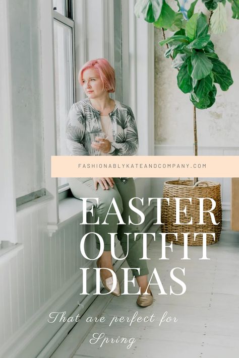 Easter Outfit Ideas that are perfect for Spring Casual Easter Outfits For Women, Casual Easter Outfit, Easter Outfit Ideas, Casual Holiday Outfits, Adult Easter, Metallic Loafers, Green Trousers, Ballet Pink, Easter Outfit