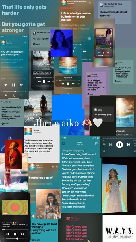 Jhene Aiko Aesthetic Wallpaper Collage, Jhene Aiko Quotes Lyrics, Jhene Aiko Lyrics, Jhene Aiko Album, Sza Collage Wallpaper, Cross Coloring Page, Las Vagas, Wallpaper Lyrics, Cute Lockscreens