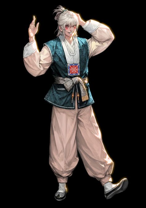 Male Traditional Korean Outfit artwork from Chaos Heroes Online #art #illustration #artwork #gaming #videogames #gamer Korean Outfit Male, Character Outfit Ideas, Gamer Outfit, Korean Characters, Anna Cattish, Outfit Ideas Korean, Outfit Art, Character Design Cartoon, Face Anime