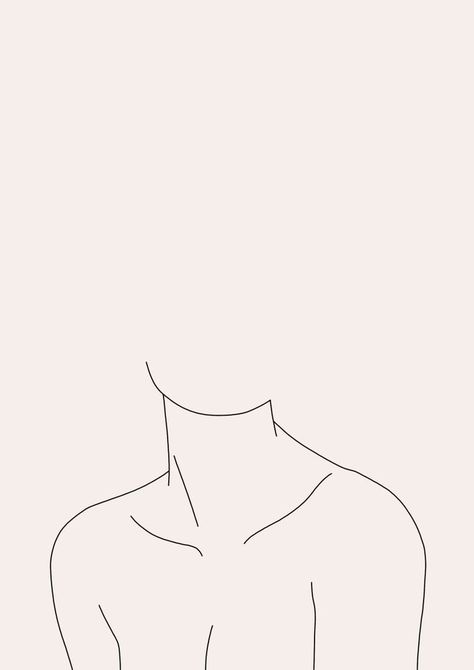 Minimal Pictures Art, Neckline Illustration, Body Outline Art, Body Outline Drawing, Study Vector, Minimalist Sketch, Colour Study, Minimalist Drawing, Outline Drawing