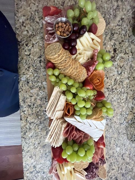 Charcuterie Boards, Grazing Trays, Snack Platters, Meat, Cheese, and Beyond | Had to share my huge board I made for our summer kick off at work this week | Facebook Summer Kick Off, Snack Platters, Snack Platter, Charcuterie Cheese, Party Appetizers, Charcuterie Boards, Appetizers For Party, Charcuterie Board, To Share