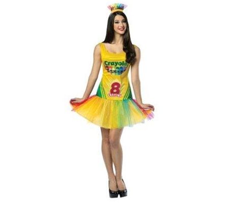 32 'Sexy' Halloween Costumes That Make Absolutely No Sense Crayon Fancy Dress, Halloween Costume Teenage Girl, Crayon Dress, Crayon Costume, Cheer Costumes, Costumes For Teenage Girl, Box Costumes, Fancy Dress Outfits