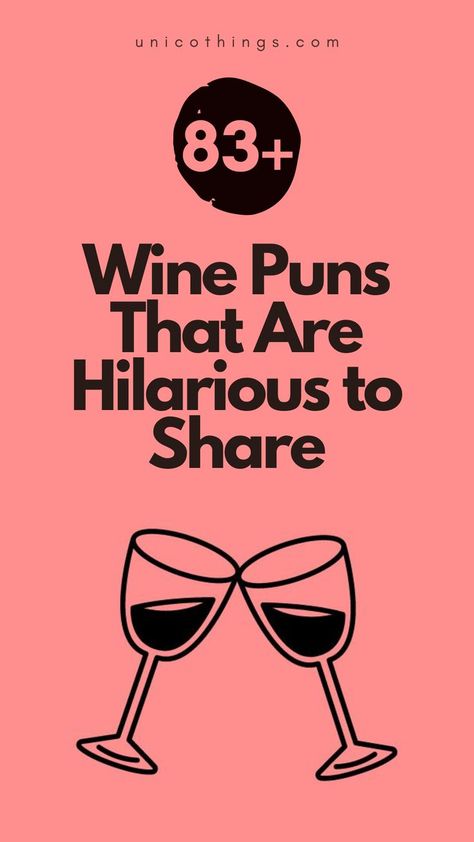 Raise a glass and discover these funny and hilarious wine puns that will add a touch of wit and bring the flavour of laughter to your wine-tasting experiences. 🍷😄 #WinePuns #Puns #WineHumor #GrapeJokes Funny Glasses Quotes, Birthday Wine Quotes, Wine Glass Quotes Funny, Sayings For Wine Glasses, Drinking Puns, Cricut Wine Glasses, Cute Wine Glasses, Wine Puns, Wine Jokes