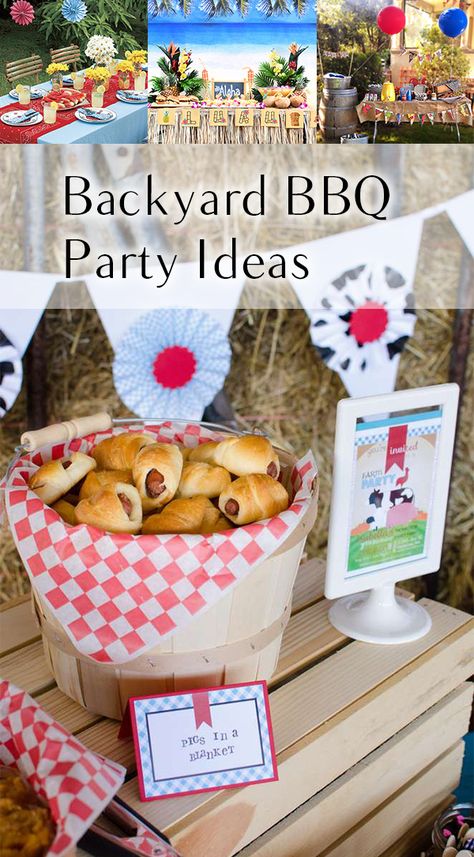 Backyard Cookout Decor, Family Bbq Decorations Backyards, Fancy Backyard Bbq, All American Bbq Party, Barbecue Theme Party Ideas, Bbq Birthday Party Ideas, Backyard Bbq Party Ideas, Backyard Bbq Party Decorations, Bbq Party Ideas