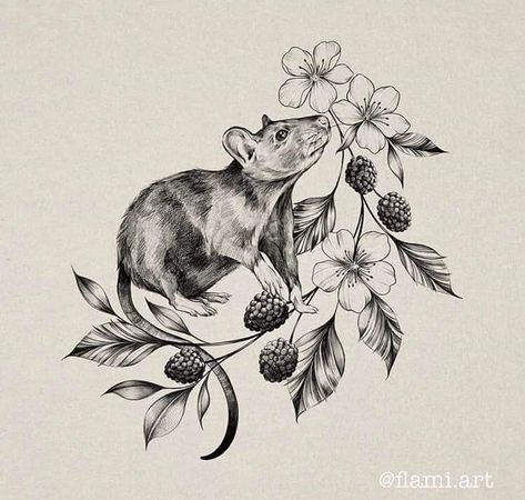 Bats Tattoo Design, Rat Tattoo, Gem Tattoo, Animal Tattoo Ideas, Mouse Tattoos, Mom Tattoo Designs, Bat Tattoo, Animal Illustration Art, Tasteful Tattoos