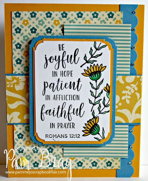 Be Joyful In Hope, Diamond Press, Be Joyful, Make Cards, Keep The Faith, Create And Craft, Diy Crafts For Gifts, Knowing God, Ink Pads