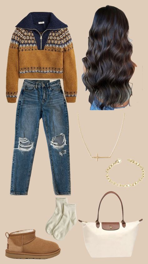 Fall outfit! 🍂 #like #likeitup #likeitup4more #likeandfollow #follow #followme #falloutfits #fall #ilovefall #cozy #uggs Fall Zoo Outfit, Utah Outfits, Cabin Outfit, Zoo Outfit, Western Fits, Church Outfit, Clothing Aesthetic, Western Style Outfits, Outfit Shopping