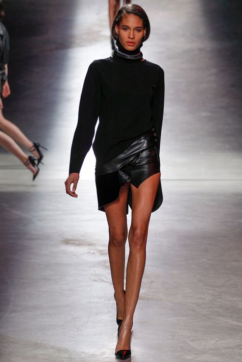 Look Festival, Anthony Vaccarello, Black Leather Skirts, Cooler Look, Fashion Week Runway, Fall 2014, Looks Style, Primavera Estate, Look Fashion