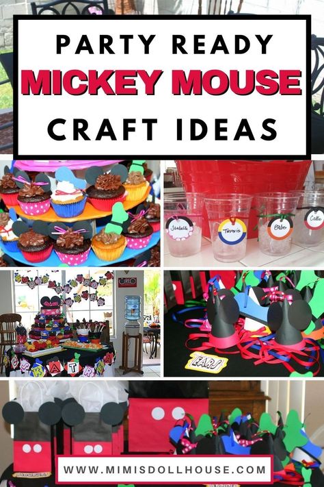 Fun DIY Mickey Mouse Birthday Ideas! Mickey Mouse Clubhouse Birthday: Aubrey's Mouskabirthday. Do your kids love Mickey Mouse like mine? Looking for ideas for a Mickey Mouse party? Today I'm sharing this cute handmade Mickey Mouse party! Be sure to check out all of our Mickey Mouse party ideas. #mickeymouse #disney #twodles #minniemouse #party #partyideas #parties #kids #birthday #twoodles #mickeyroadsterracers Mickey Mouse Party Decorations Diy, Diy Mickey Mouse Birthday Party, Mickey Mouse Club House Party, Mickey Mouse Birthday Ideas, Mickey Mouse Second Birthday, Mickey Mouse Clubhouse Decorations, Mickey Mouse Party Ideas, Mickey Mouse Treats, Mickey Mouse Favors