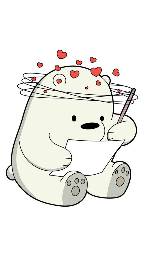 There Bears Cartoon, We Bare Bears Ice Bear Cute, We Bare Bears Doodle Art, Cute White Bear Wallpaper, We Bare Bears Doodle, Two Bears Cartoon, We Bear Bears Drawing, We Bare Bears White Bear, Ice Bear Drawing