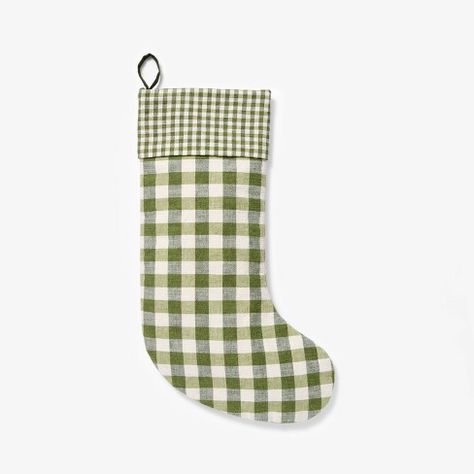 Mixed Plaid Woven Stocking Green - Threshold™ designed with Studio McGee Studio Mcgee Holiday, Studio Mcgee Christmas, Plaid Stockings, Target Christmas, Chenille Throw, Handmade Stocking, Cute Stockings, Hanging Stockings, Holiday Stocking