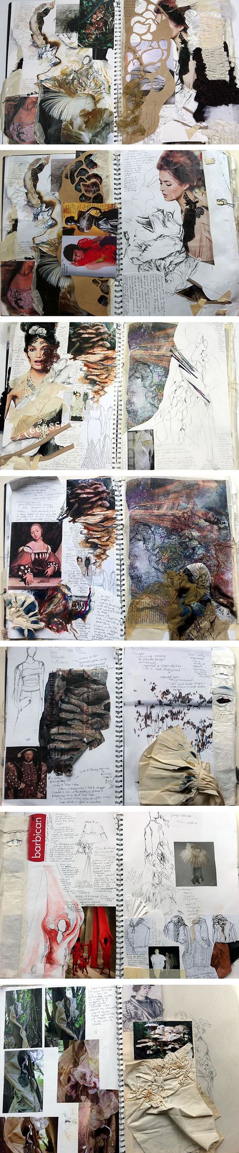 A Level Textiles: Beautiful Sketchbook Pages A Level Textiles Sketchbook, Kunstjournal Inspiration, Artist's Book, Sketchbook Layout, Textiles Sketchbook, A Level Textiles, Gcse Art Sketchbook, Fashion Sketchbook, Sketchbook Pages