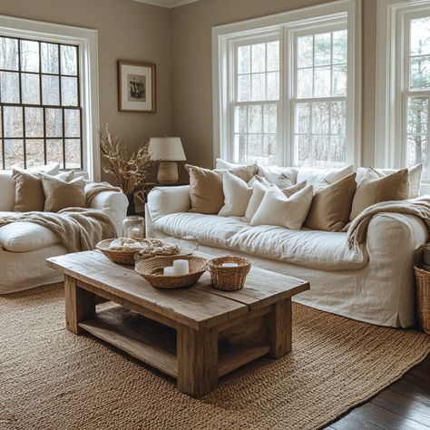 Modern Farmhouse Decor - Family Room Modern Farmhouse, Traditional Farmhouse Interior Design, Modern Farmhouse Coffee Table Decor, Cozy Farm Home, Warm Farmhouse Living Room, Joanna Gaines Living Room Ideas, Classy Farmhouse Decor, Joanna Gaines Living Room, Modern Farmhouse Apartment