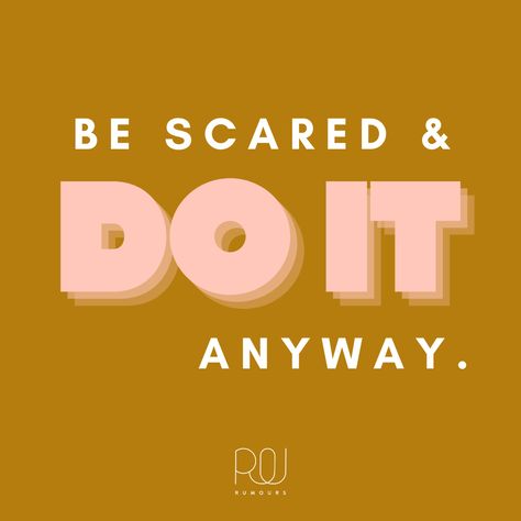 Scared But Do It Anyway, Decision Quotes, Be Courageous, Making Decisions, Inspiration Quote, Travel Quotes Inspirational, Do It Anyway, Changing Jobs, Be Brave