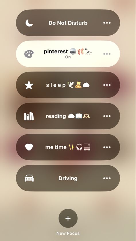 Aesthetic Focus Iphone, Focuses Iphone, Downtown Girl Emojis, Focus Inspo Iphone, Focus Ideas Iphone, Iphone Focus Ideas, Focus Aesthetic, Focus Iphone, Focus Ideas