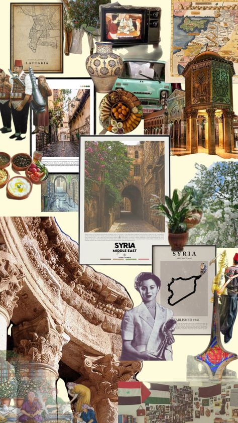 Old Syria, Syria, Graphic Design, Collage