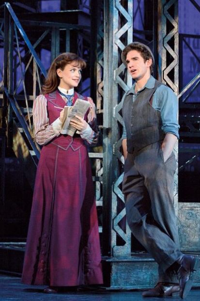 Jack Kelly and Katherine Plumber, Newsies tour cast. Newsies Costume, Jack Kelly, Broadway Costumes, Tony Award, Theatre Geek, Musical Plays, Theatre Life, Broadway Theatre, National Theatre