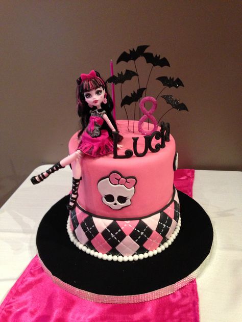 Torta Monster High. Monster high cake. facebook.com/pages/Dreams-Sweets Monster High Cake, Monster High Birthday Party, Ninja Turtle Cake, Monster High Pictures, Monster High Party, Superhero Cake, Monster High Characters, Crazy Cakes, Pretty Birthday Cakes