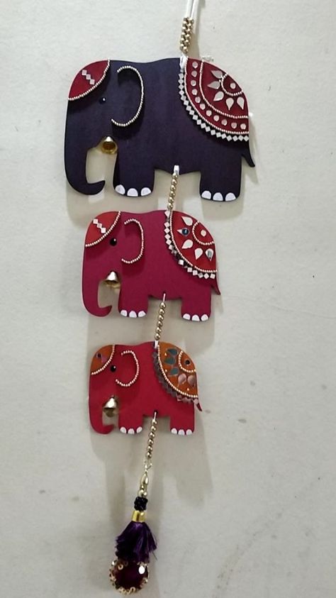 PAPERCRAFT Lantern Patterns: Illuminating Inspiration Elephant Wall Hanging Diy, Trending Crafts To Sell 2023, Diwali House Decoration Ideas, Diwali Craft Handmade, Hanging Diwali Decoration, Elephant With Flowers, Elephant Wall Hanging, Indian Wall Decor, Diwali Decoration Items