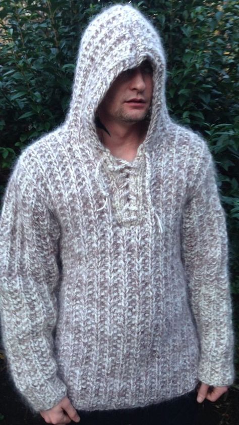 Leather Puffer Jacket, Crochet Hoodie, Knit Hoodie, Men Boys, Jumper Sweater, Knitting Yarn, Sweater Jacket, Sweater Hoodie, Sweater Cardigan