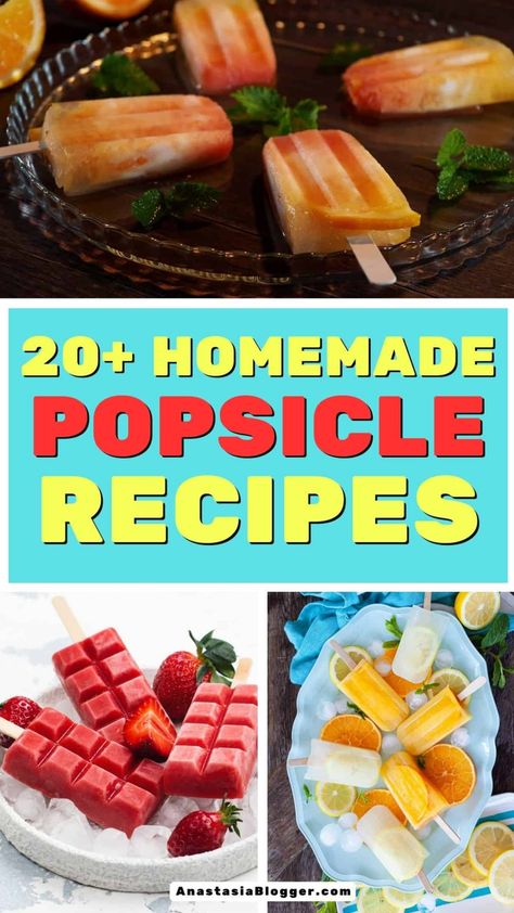 Stay cool this summer with a refreshing selection of 21 simple and delicious popsicle recipes that you can easily make at home. These homemade treats are perfect for beating the heat and enjoying a delightful summertime treat. Try out various flavors and enjoy a tasty and icy escape from the hot weather. Create your own frozen desserts with these easy-to-follow recipes that will surely be a hit with family and friends. Homemade Popsicle Recipes, Summer Popsicle Recipes, Protein Popsicles, Fruity Popsicles, Peach Popsicles, Banana Popsicles, Coconut Popsicles, Watermelon Popsicles, Yummy Desserts Easy