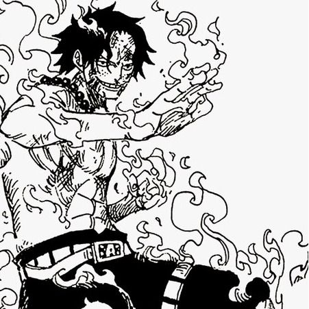 Ace Manga Panel, One Piece Manga Pfp, Ace One Piece Manga, Ace Manga, Manga Black And White, Bonney One Piece, Ace One Piece, Wan Pīsu, Luffy Anime