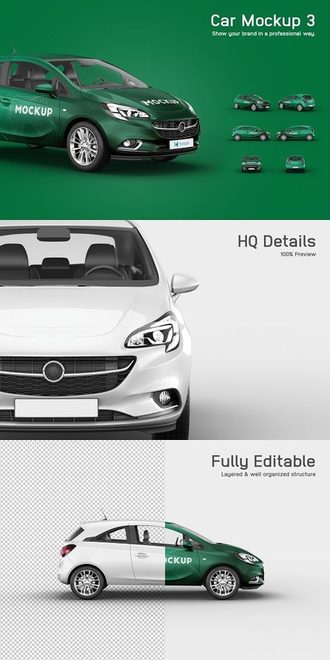 Car Mockup 3 by Mockupix on @creativemarket