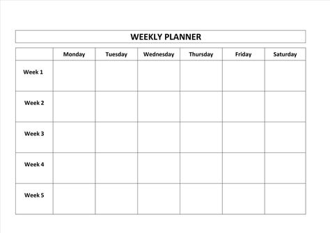 Blank Weekly Monday Through Friday Calendar Template For several circumstances, you can demand a calendar that is more than simply a new monthly or yearly selection. Calendars are the ideal daily prompt ... Free Weekly Calendar, Free Printable Weekly Calendar, Blank Weekly Calendar, Daily Calendar Template, Marketing Calendar Template, Order Template, Weekly Calendar Template, Weekly Schedule Printable, Free Calendar Template