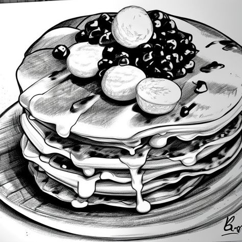 pancakes in Pencil Sketch style , How to Make Delicious, Nutritious Pancakes Every Time , Pancakes are a delicious and easy breakfast treat that can make any morning brighter. Whether you like to make them from scratch or you’re looking for... , Cooking , https://service.com.co/how-to-make-delicious-nutritious-pancakes-every-time/ , #cookyourpancakes #easycrêperecipe #Easypancakes #g... Nutritious Pancakes, Pancake Drawing, Easy Breakfast Treats, Easy Crepe Recipe, Drawing Realistic, Art 2024, Pancakes Easy, Sketch Style, Breakfast Treats