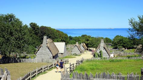 Go back in time to the 17th century and to the first European settlement. This outdoor living history museum explores the lives of the Native Americans and the Pilgrims with actual Native people and costumed role players. Day Trips From Boston, Manchester By The Sea, Places In America, May Flowers, History Museum, By The Sea, 17th Century, Most Beautiful Places, Tourist Attraction