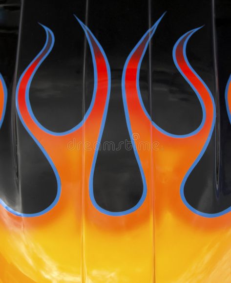 Custom flames. Flames on a hot rod hood , #Affiliate, #Flames, #flames, #Custom, #hood, #rod #ad Painted Flames, Flames Art, Flames Illustration, Hot Rod Flames, Hotrod Flames, Flame Picture, Hot Wheels Room, Kustom Paint, City Icon